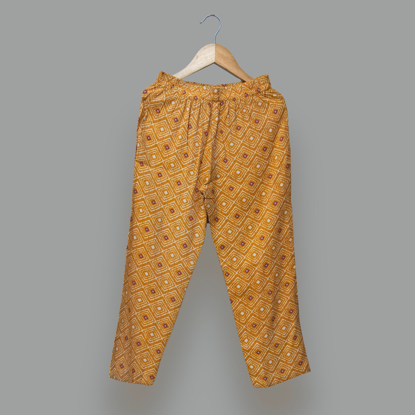 Mustard Yellow Co-Ord Printed Kurti Set