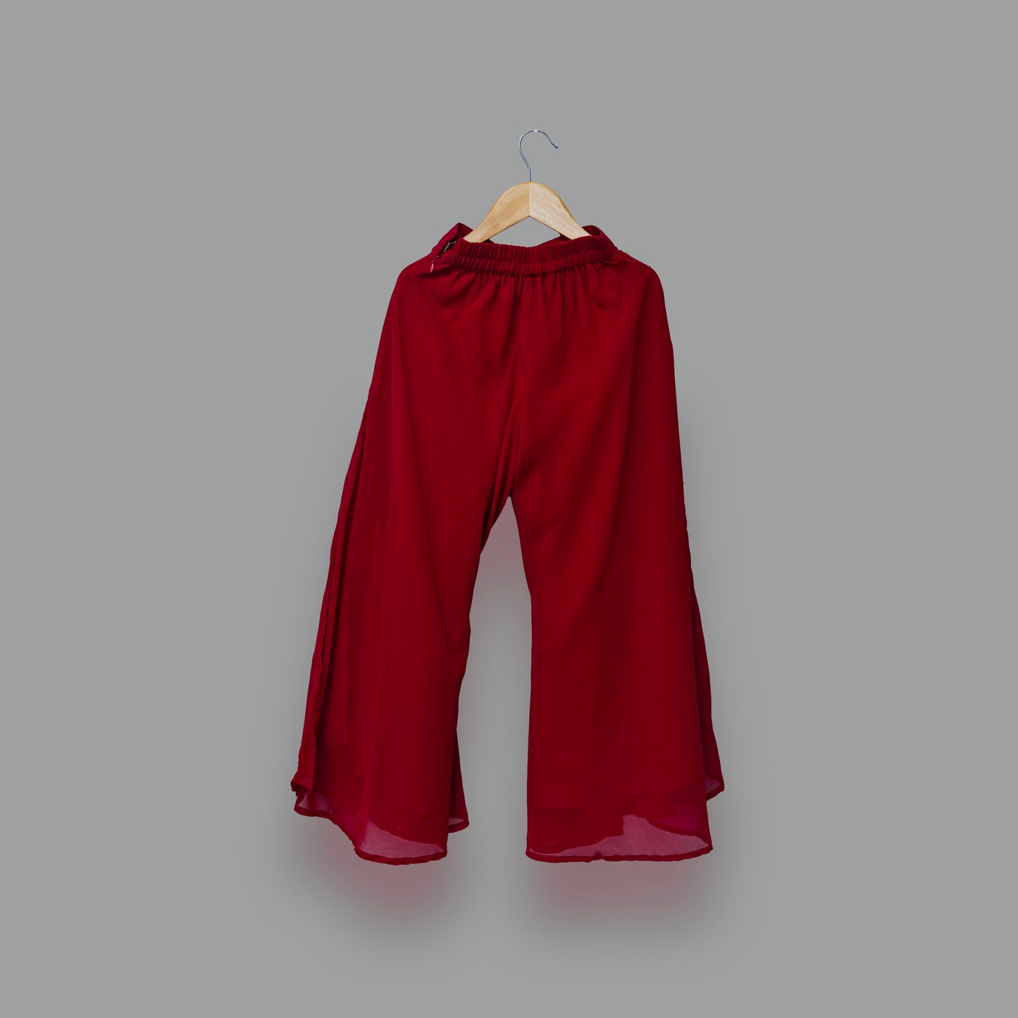 Red Indowestern Palazzo Set