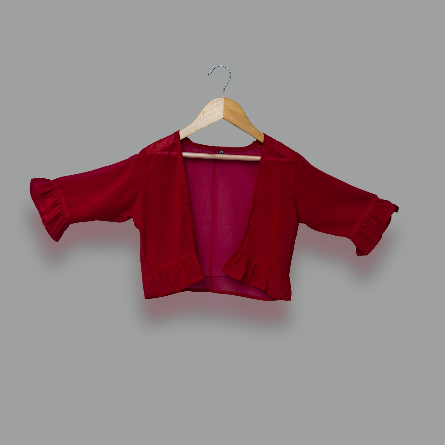 Red Indowestern Palazzo Set