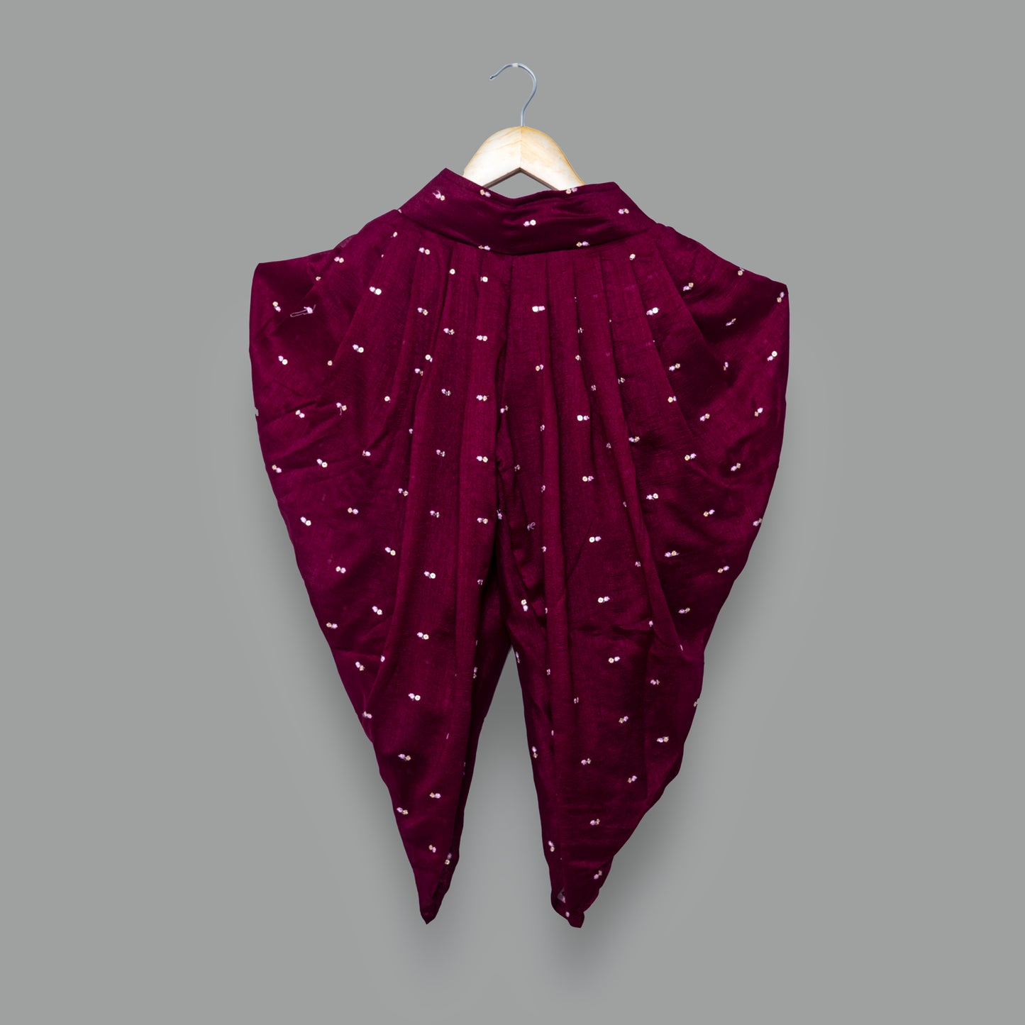 Pink Magenta Dhoti Set