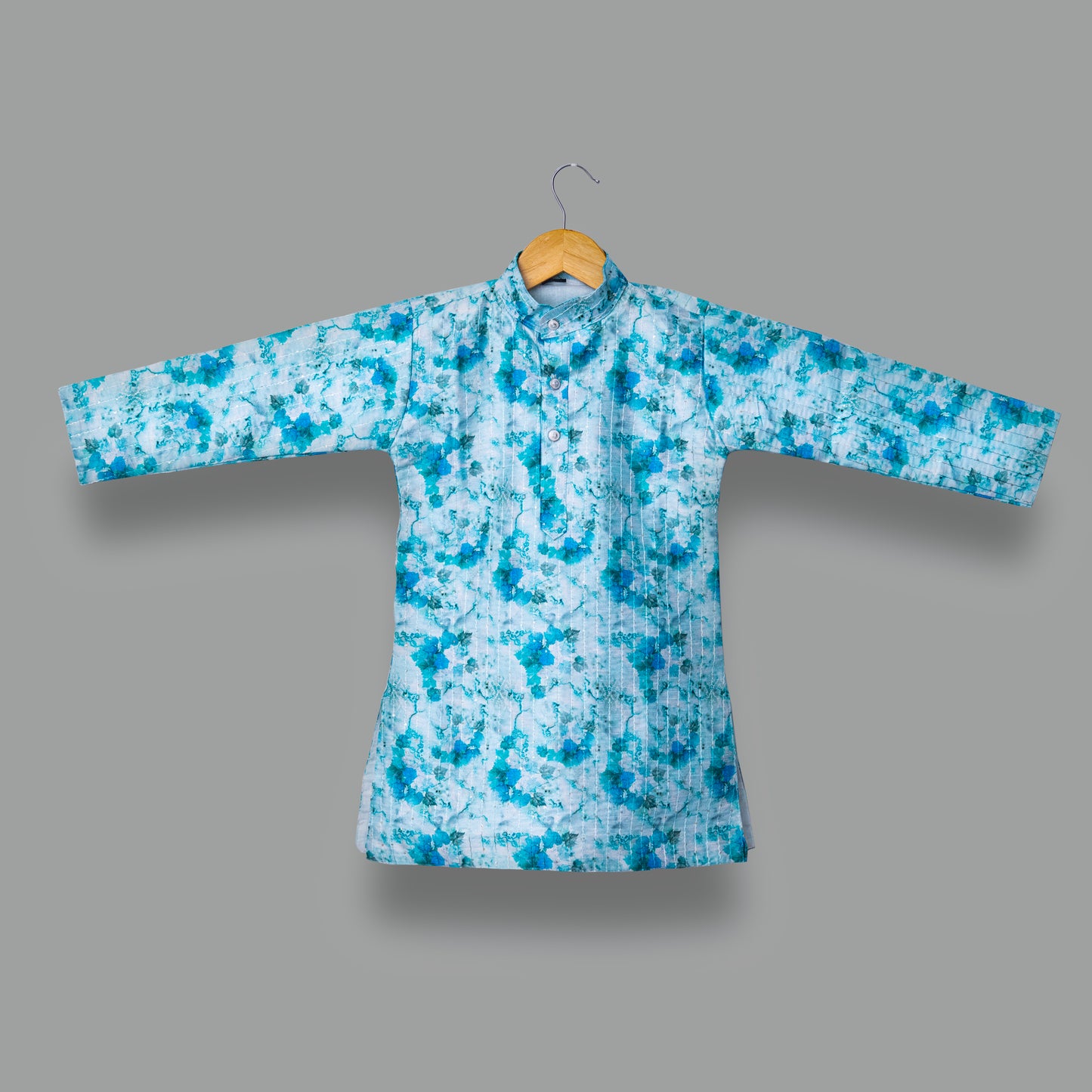 Tie Dye Blue Kurta Set