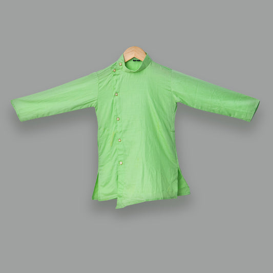 Green Boys Kurta Set